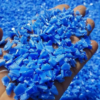 Recycled Blue HDPE Drum Scraps